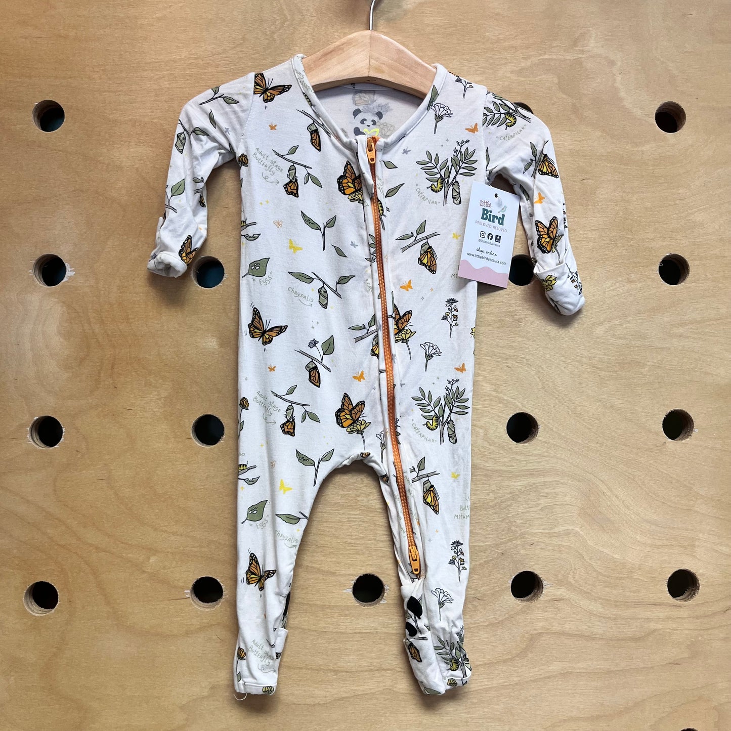 Butterfly Life Cycle Bamboo Footies
