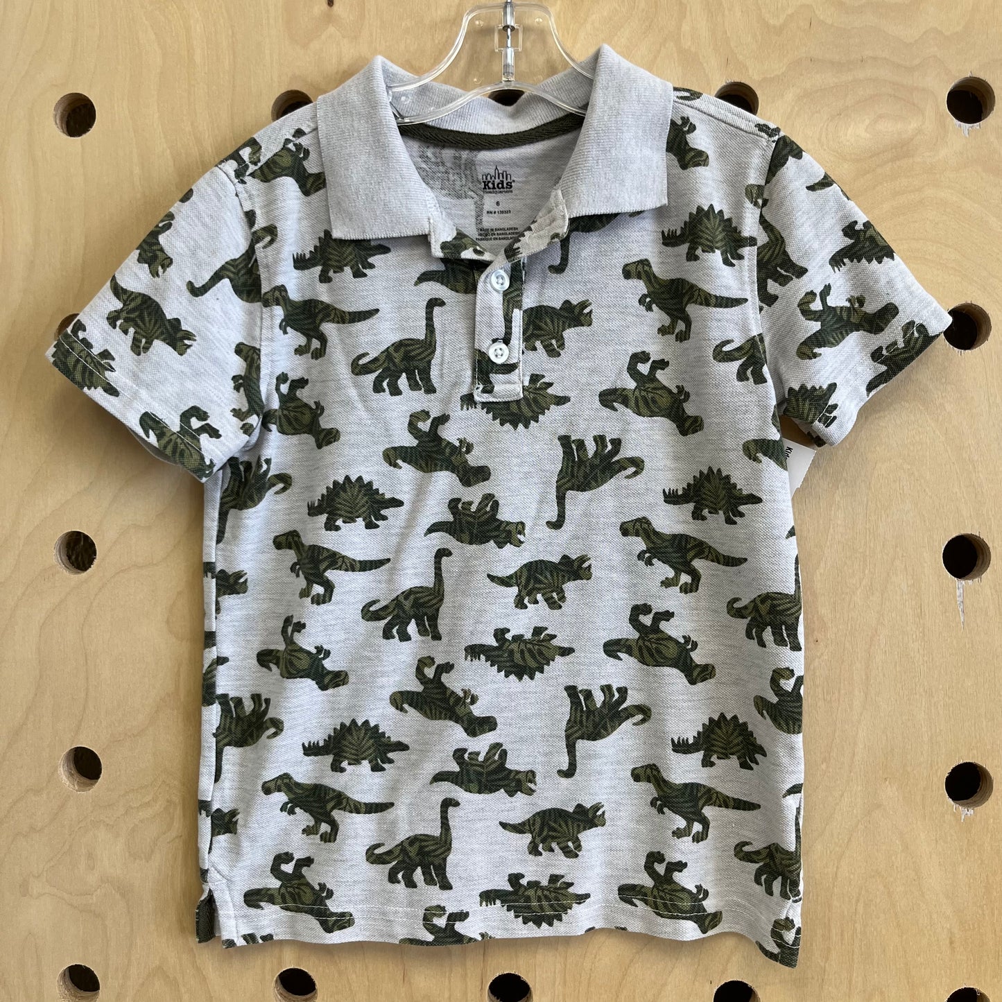 Grey Dinso SS Polo