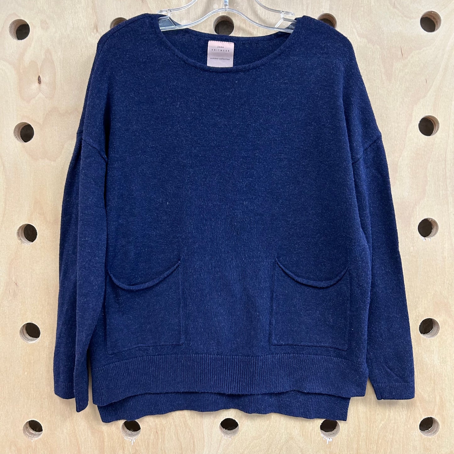 Blue Knit Long Sleeve
