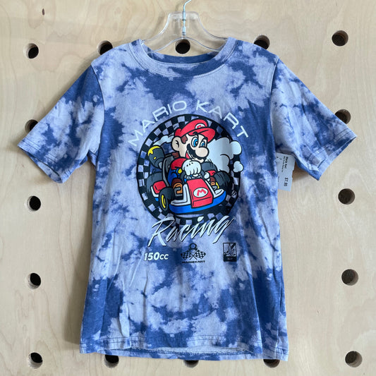 Blue Tie Dye Racing Tee