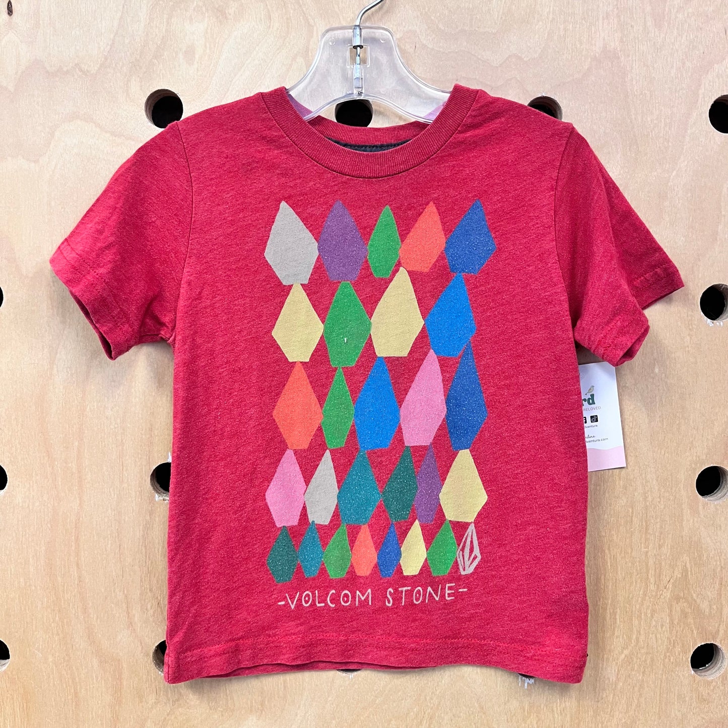 Red Colorful Stones Tee