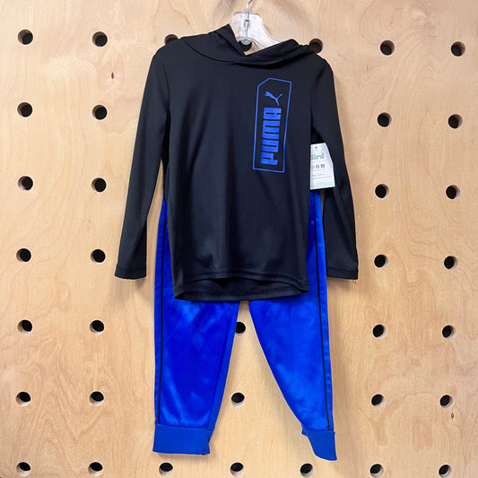 Black & Blue Active Outfit