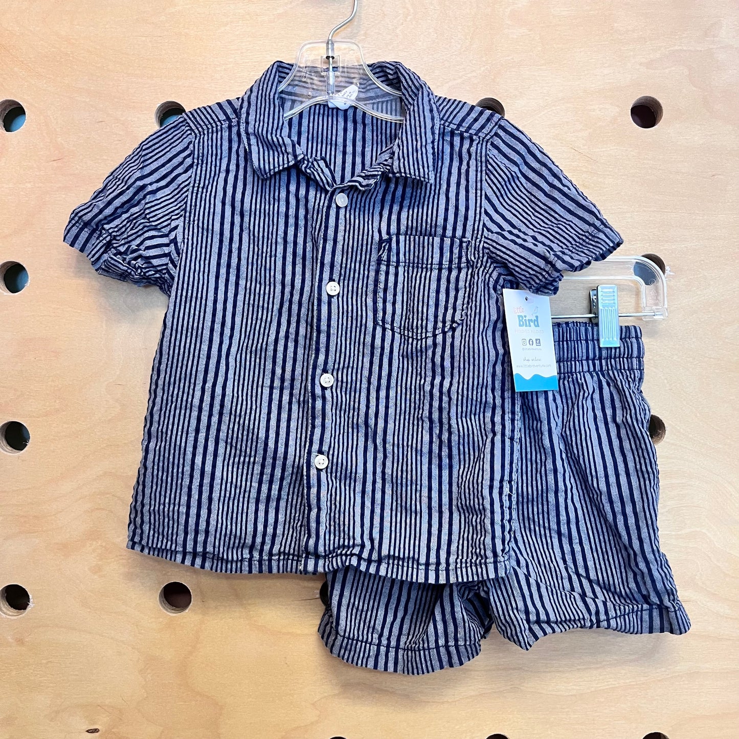 Blue Striped Outfit