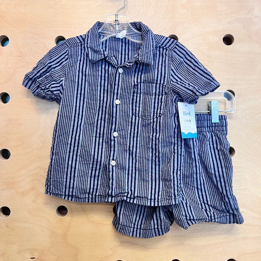 Blue Striped Outfit