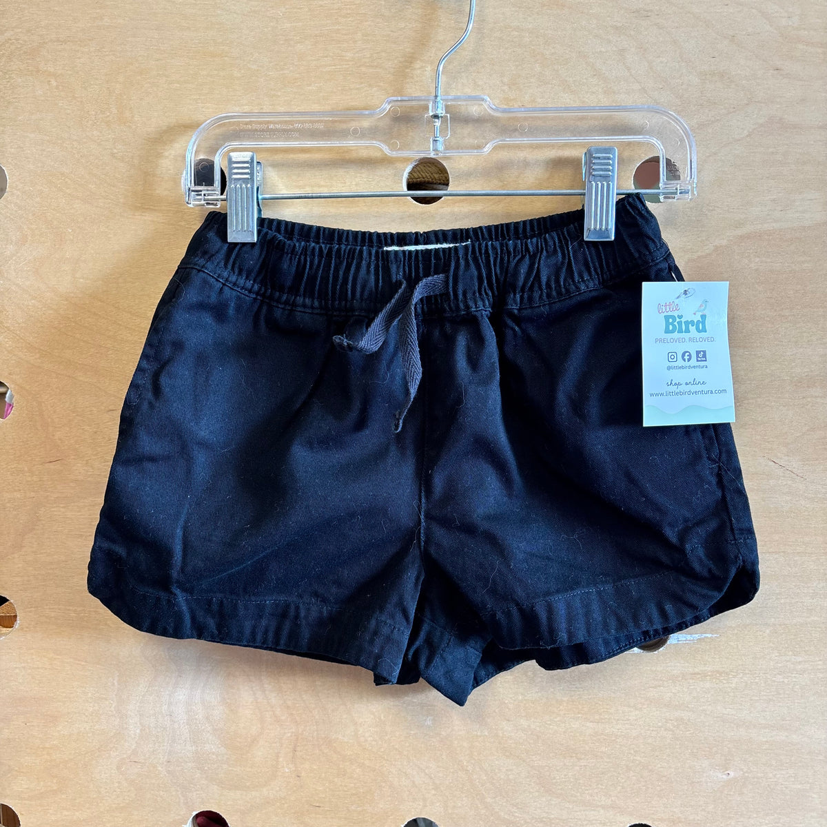 Black Drawstring Shorts