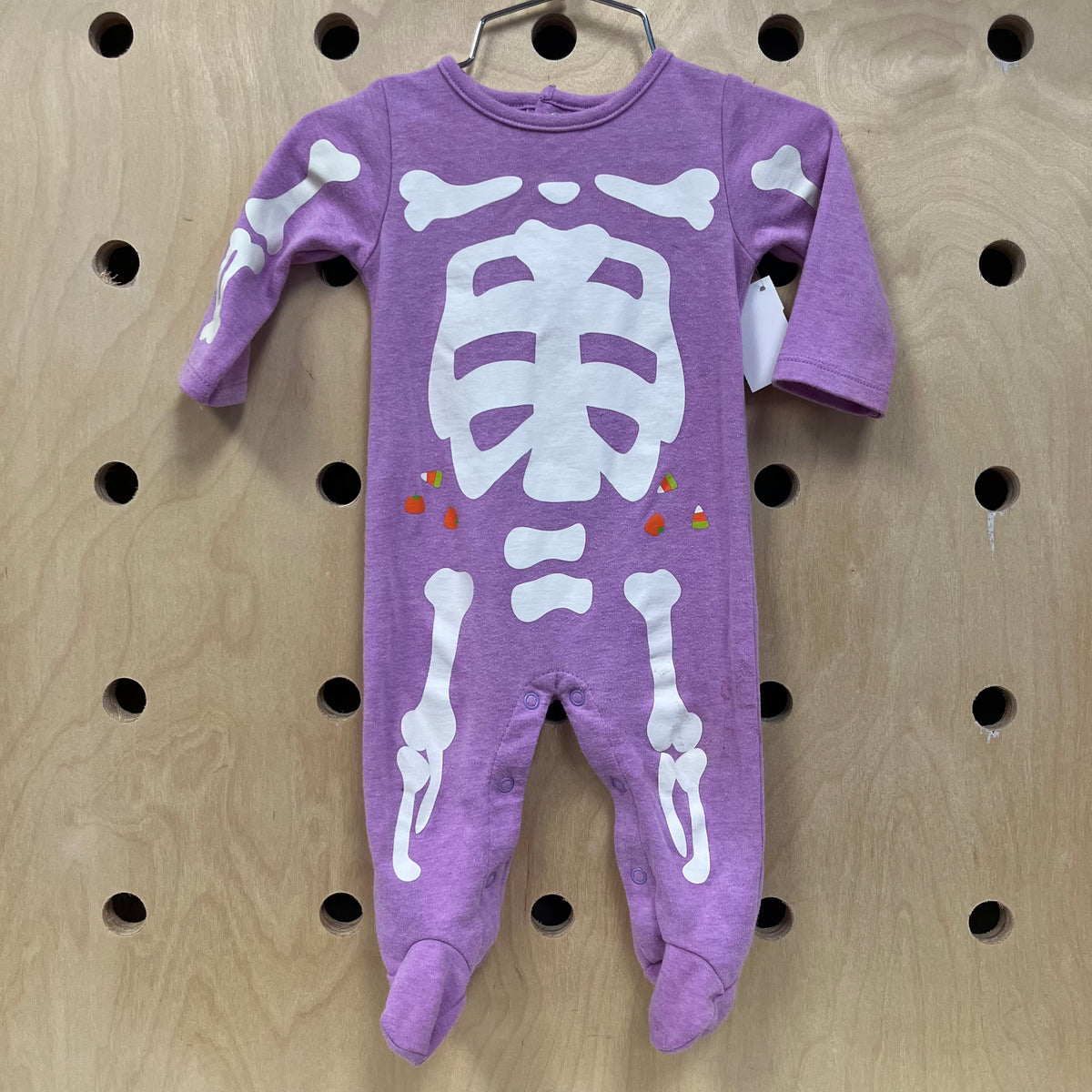 Purple Skeleton Footies