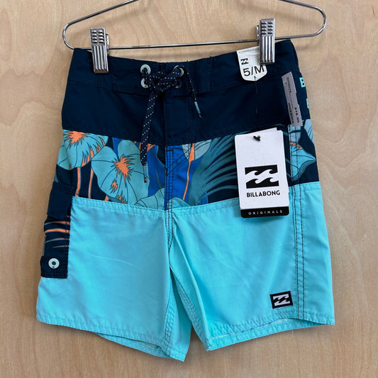Blue Tropical Swim Trunks NEW!