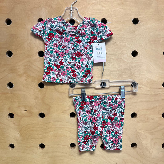 Pink/Green Floral Pajamas'