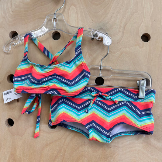 Coral + Blue Swimsuit
