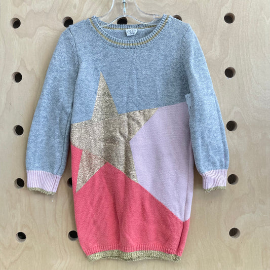 Gold Star Sweater Dress