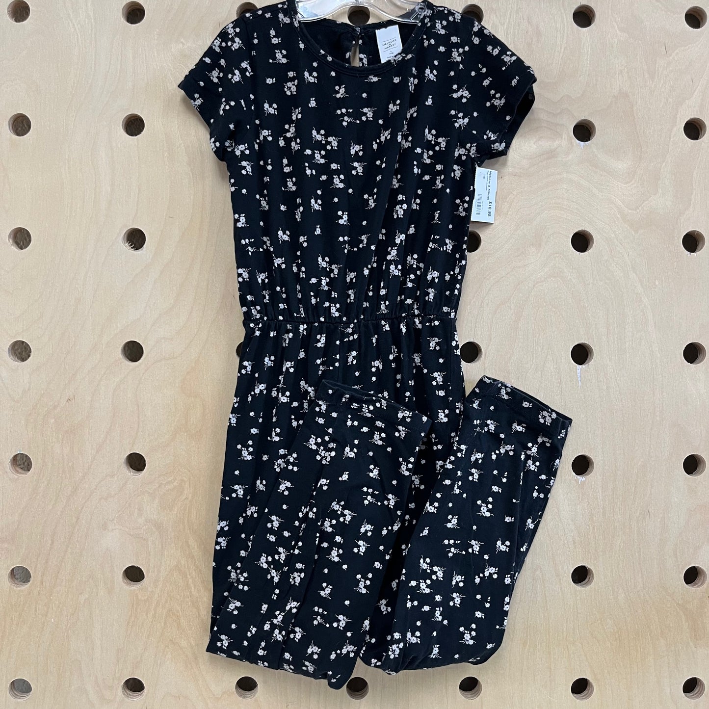 Black Floral Jumpsuit