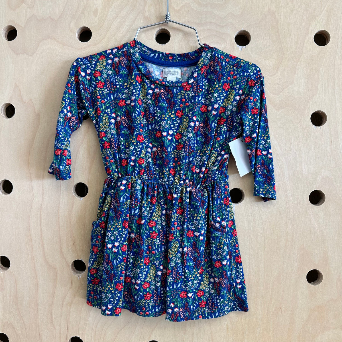 Blue Floral Dress w/ Bloomers