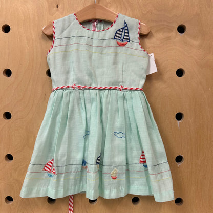 Blue Sailboat Dress