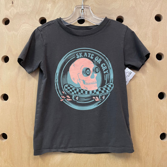 Grey Skate or Cry Tee