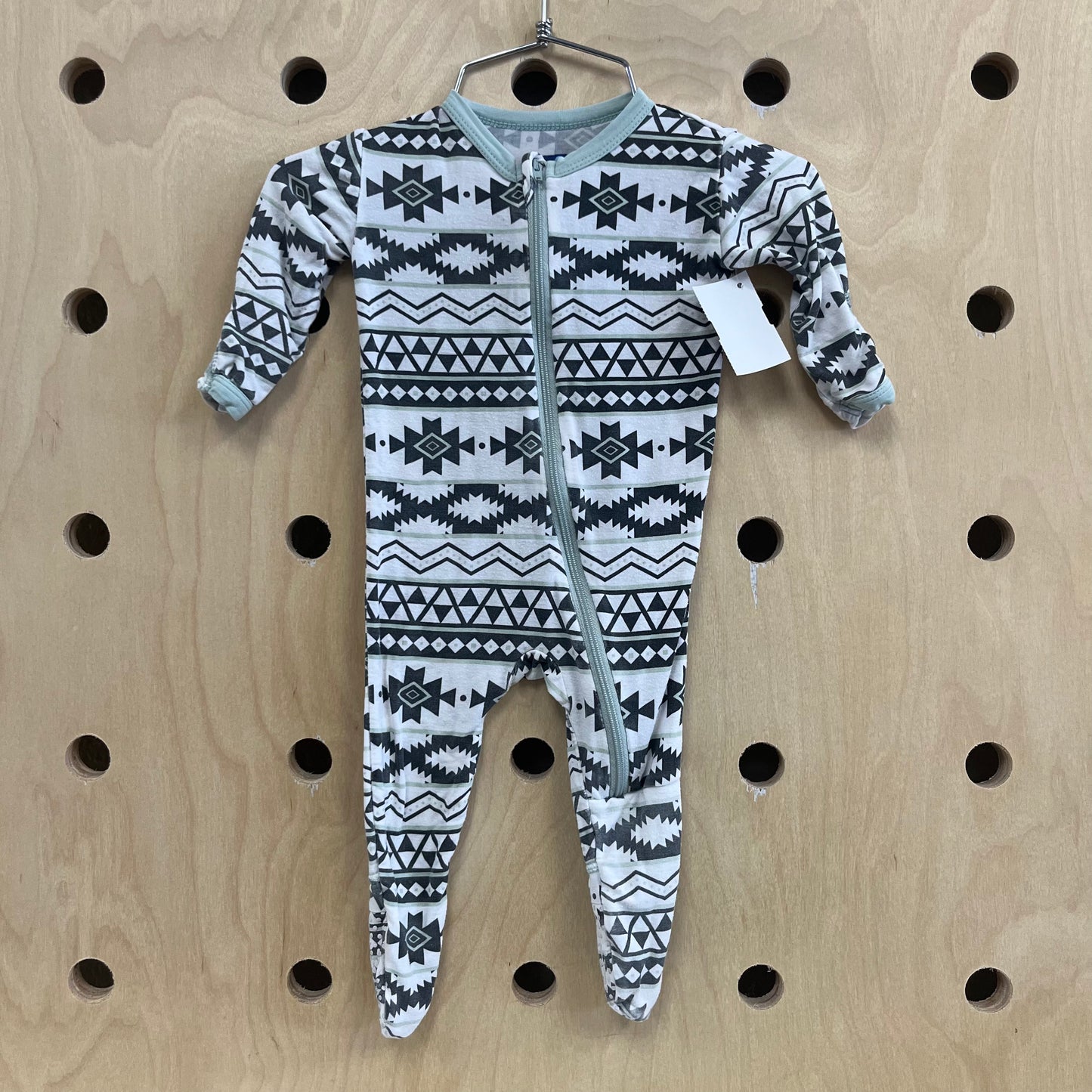 Grey Aztec Bamboo Zippy