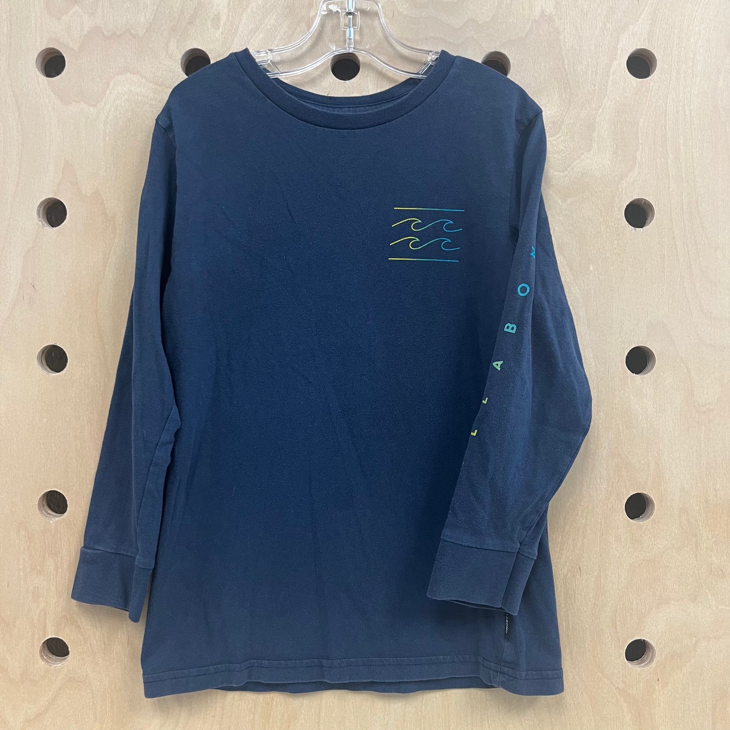 Navy Neon Waves LS Tee