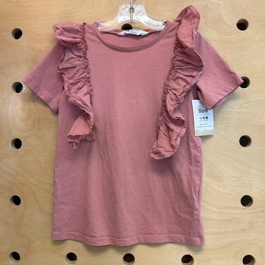 Blush Pink Ruffle Tee
