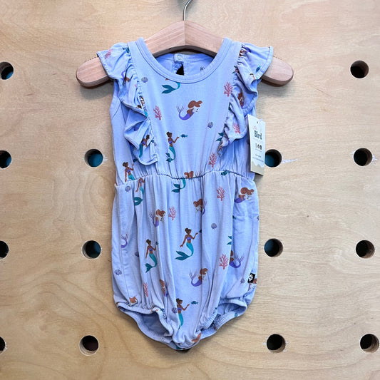 Bamboo Lavender Mermaids Romper
