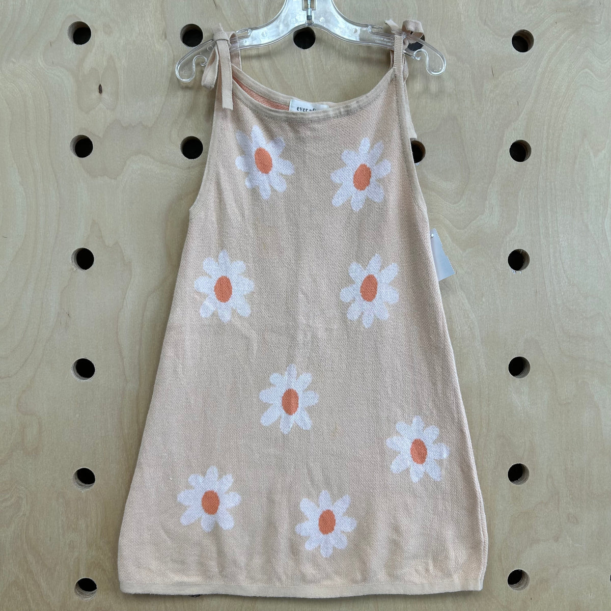 Peach Daisy Knit Dress