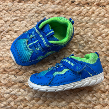 Blue & Green Velcro Sneakers