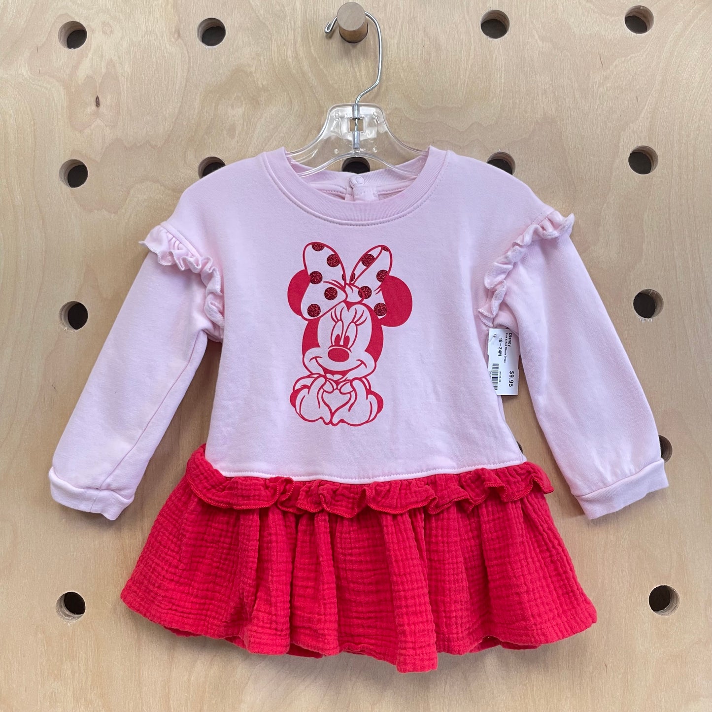 Pink & Red Minnie Dress