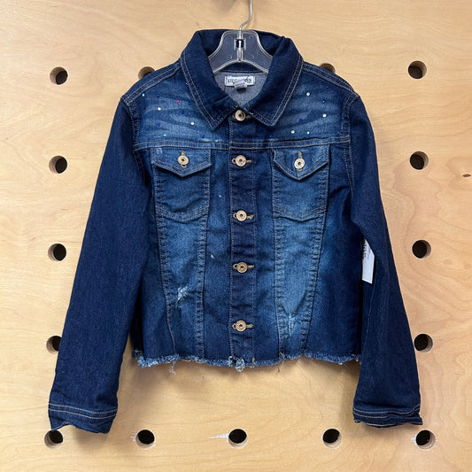 Soft Denim Bedazzled Jacket