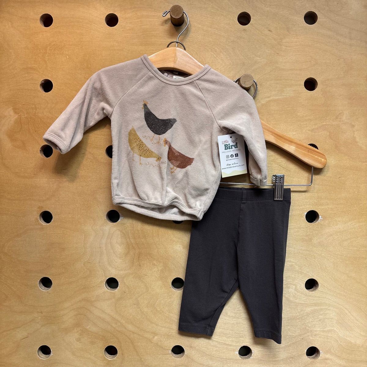 Beige/Grey Chickens Outfit