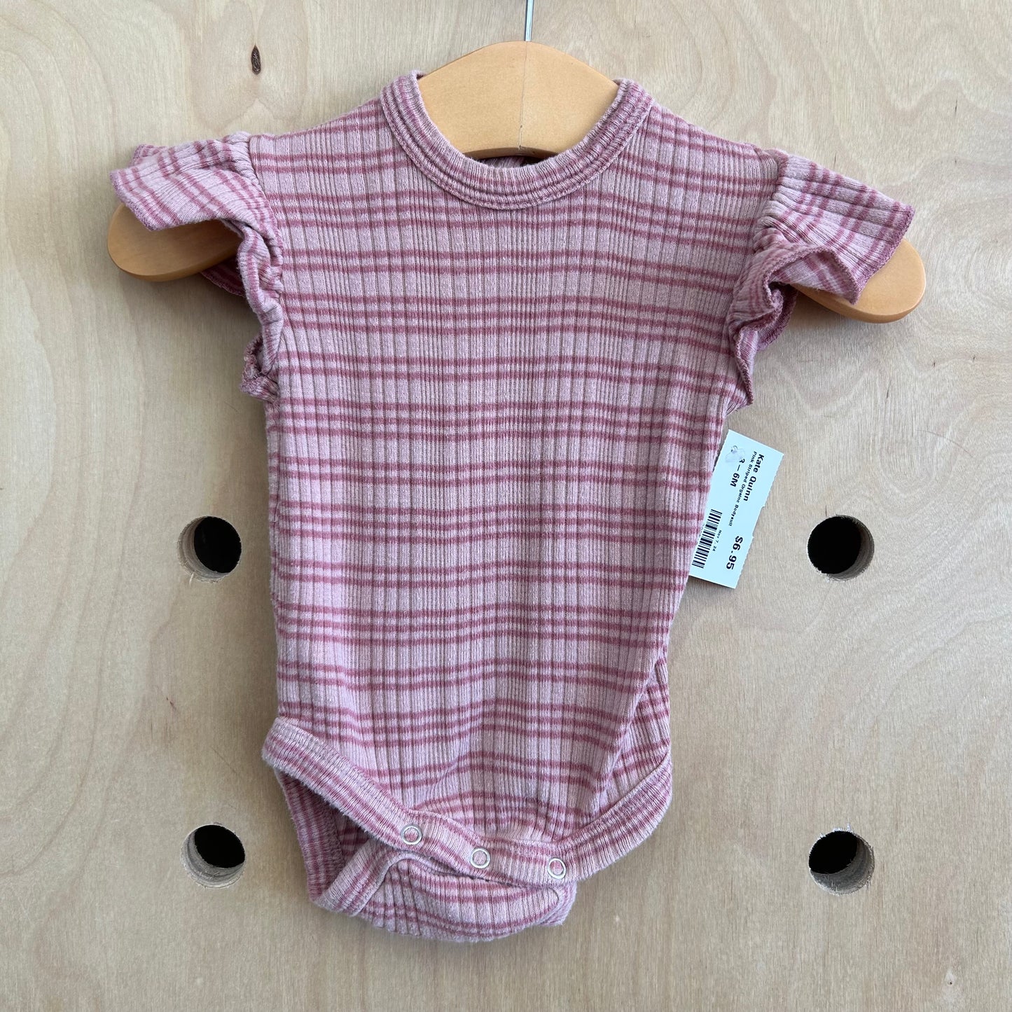 Pink Striped Organic Bodysuit