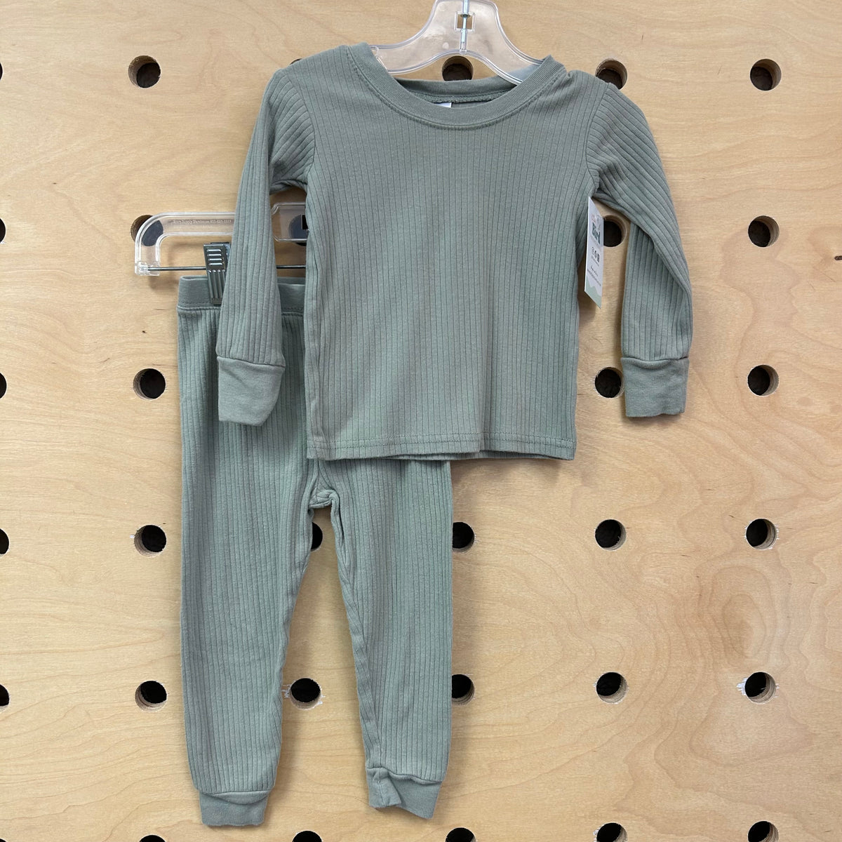 Green Ribbed Outfit