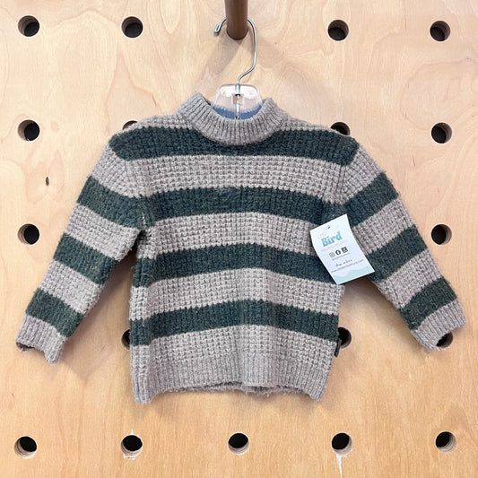 Beige & Green Sweater