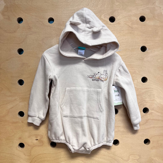 Cream Hooded 'Bother Free' Romper