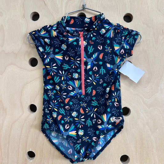 Blue Floral Swimsuit