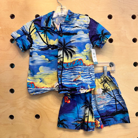 Blue Ocean Aloha Outfit