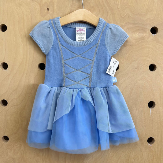 Blue Knit Cinderella Dress