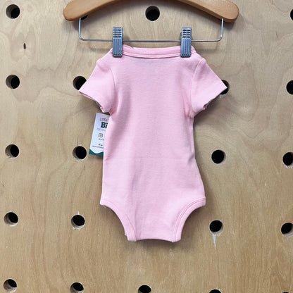 2pk Pink Ribbed Bodysuits NEW!
