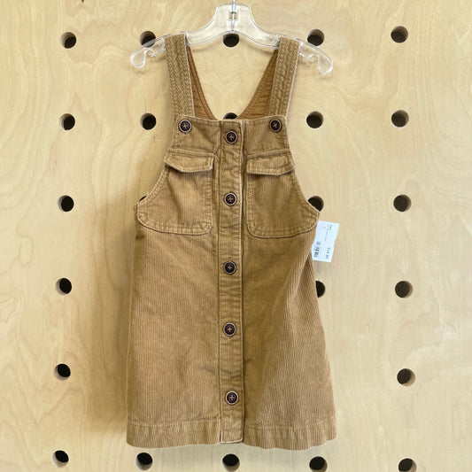 Tan Cord Button Jumper