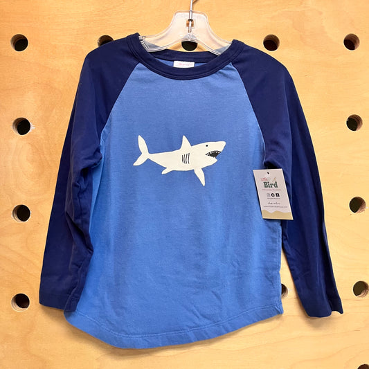 Two-Toned Blue Shark Cotton LS