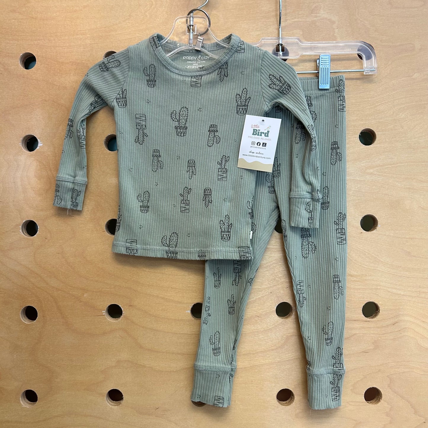 Organic Ribbed Cactus Pajamas