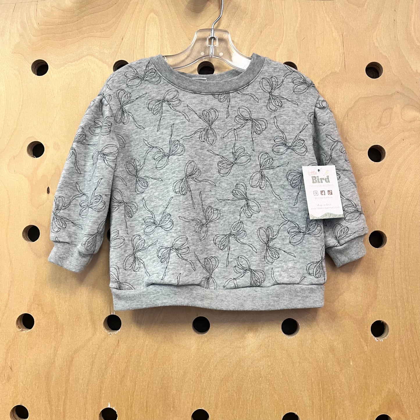 Grey Bows Pullover