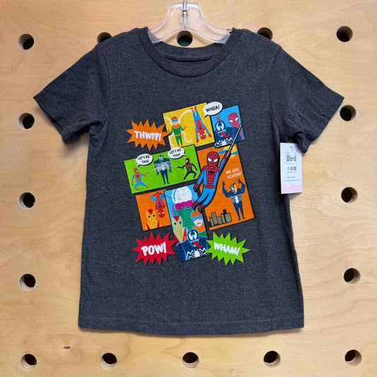 Grey Marvel Tee