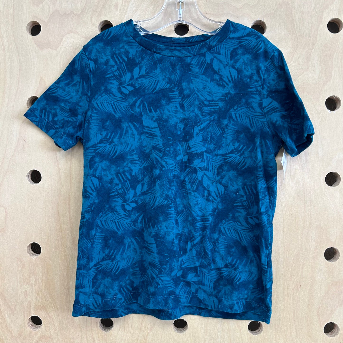 Blue Palm Leaf Tee