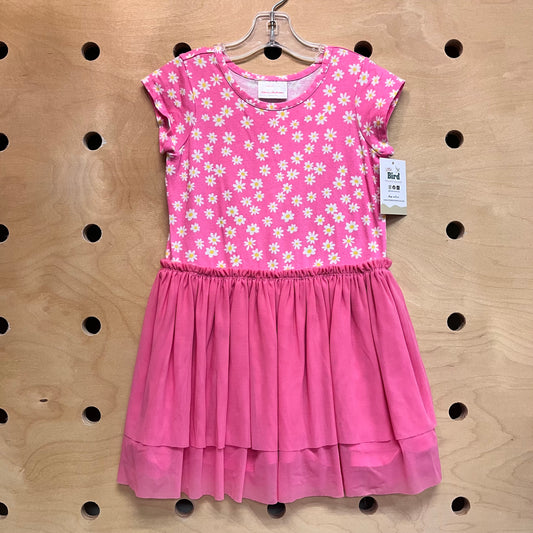 Pink Daisy & Tulle Dress