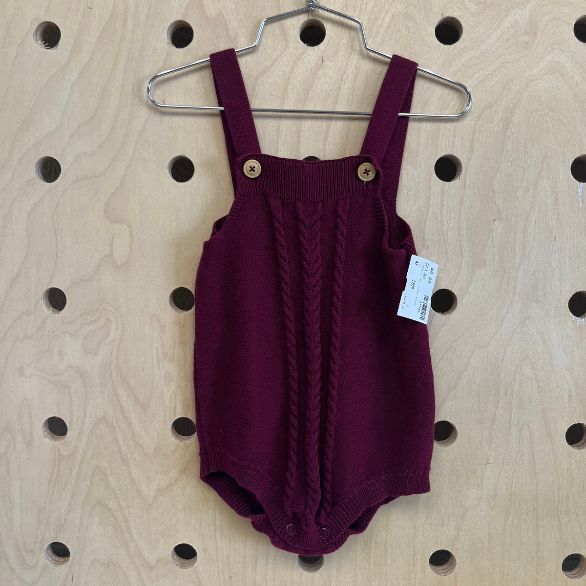 Cranberry Knit Jumper Romper