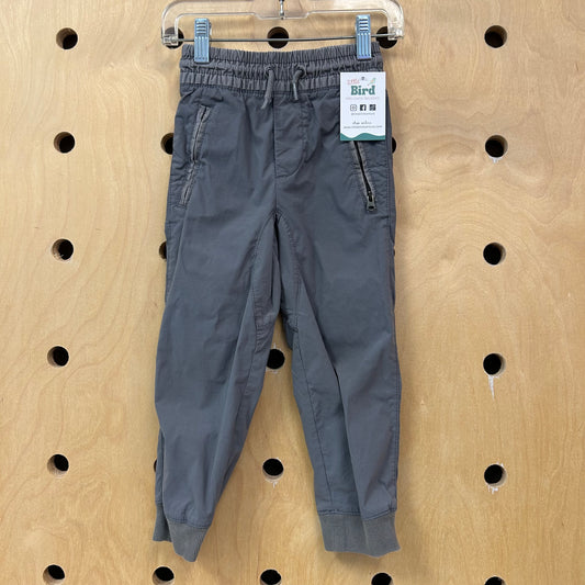 Grey Quick Dry Drawstring Joggers
