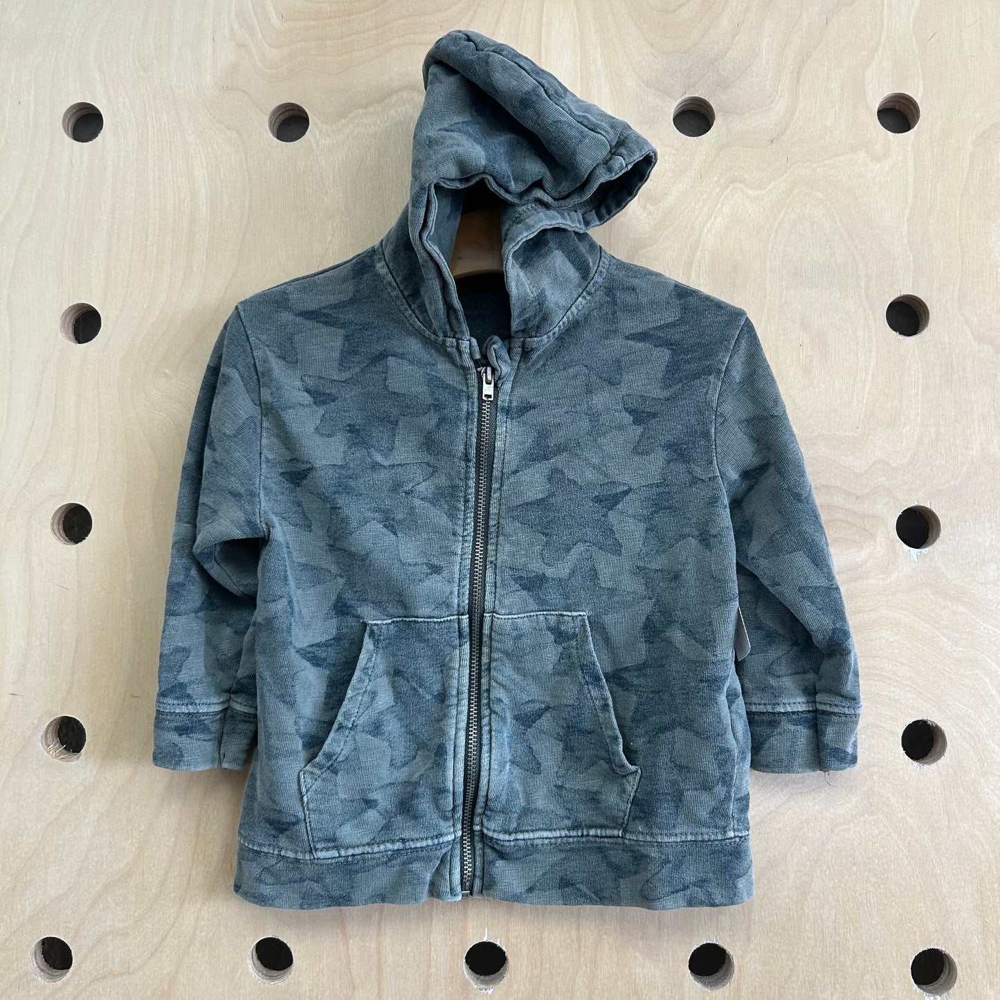 Green Stars Zip Hoodie