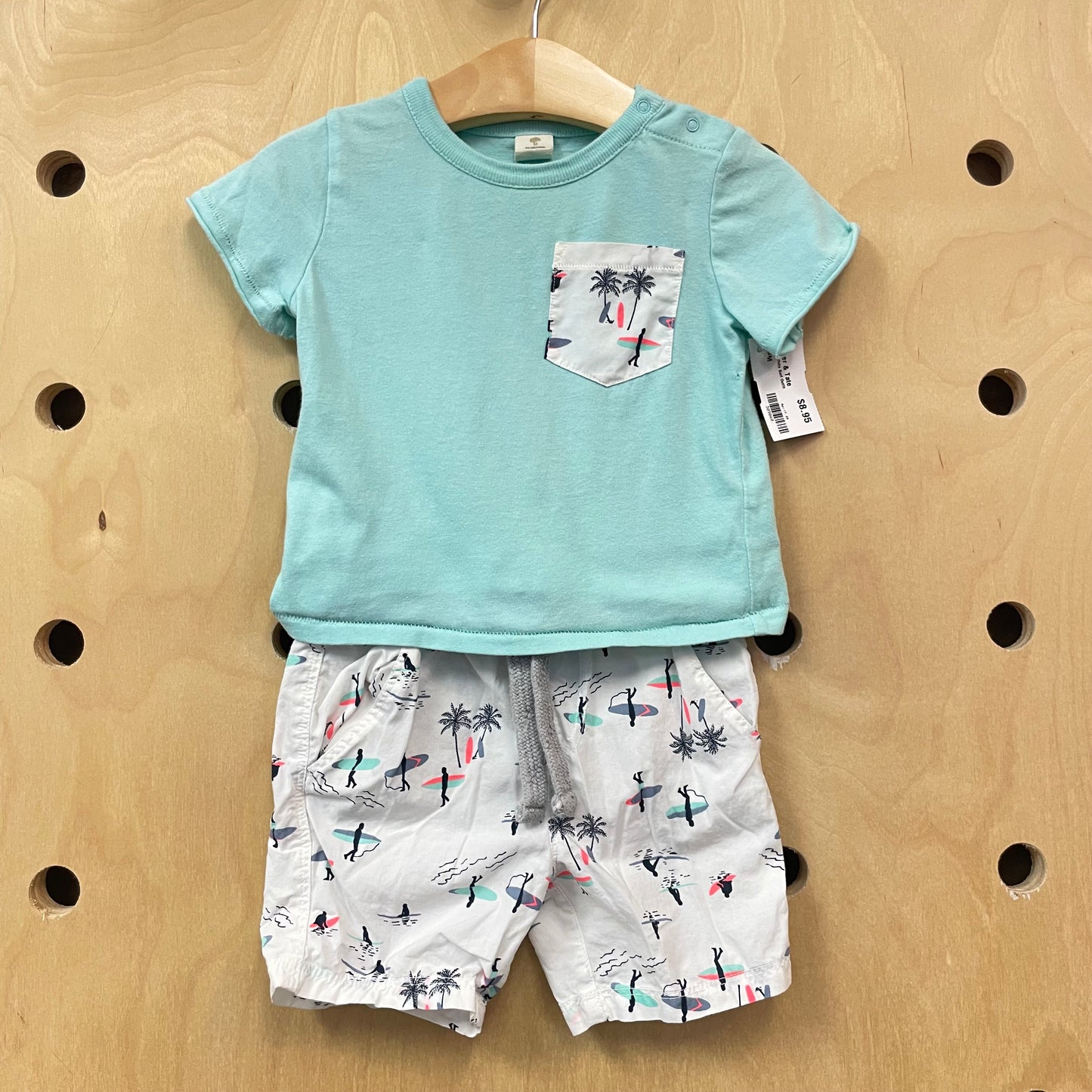 Mint + White Surf Outfit