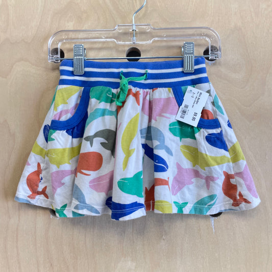 Blue + White Whales Skirt