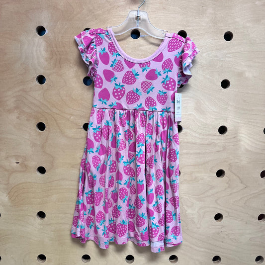 Pink Bamboo Strawberry Dress