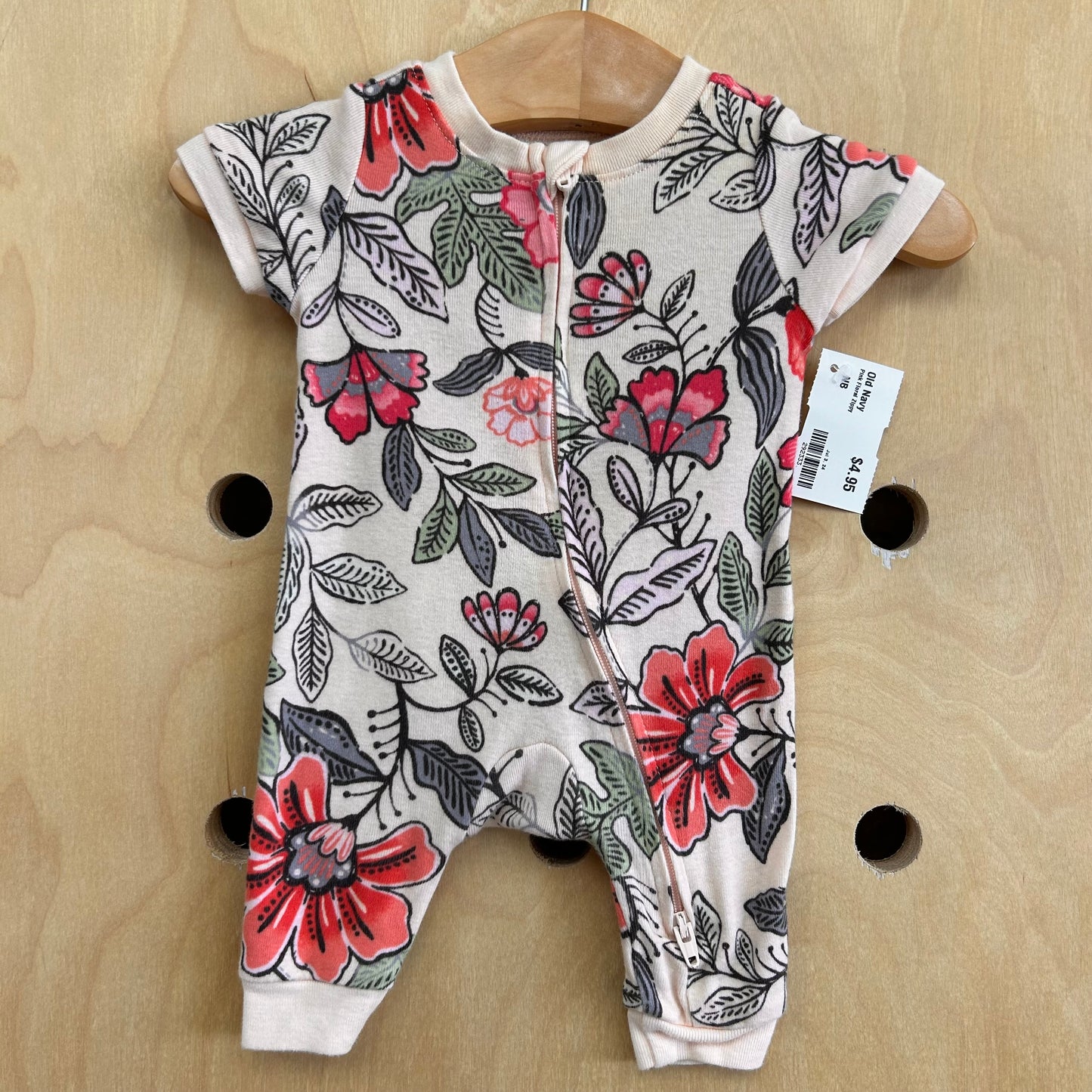Pink Floral Zippy