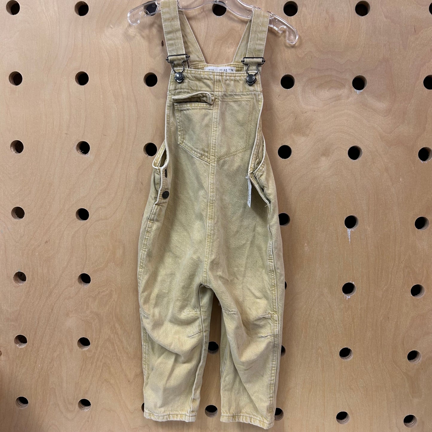 Yellow Denim Overalls